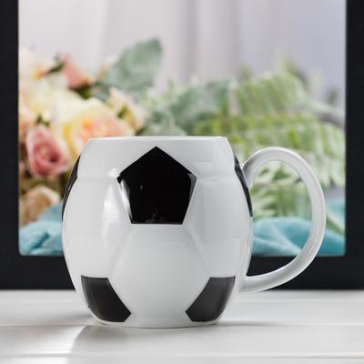 Fotbalový design Keramický personalizovaný kelímek na vodu Odolné hrnky Kávový šálek