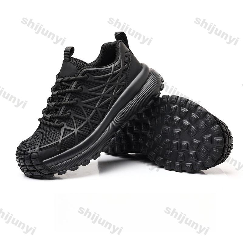 Fashion Men's White Sneakers 2025 Summer New Mesh Breathable Sports Running Shoes Fashion Lace Up Height Increase Non Slip Casual Shoes