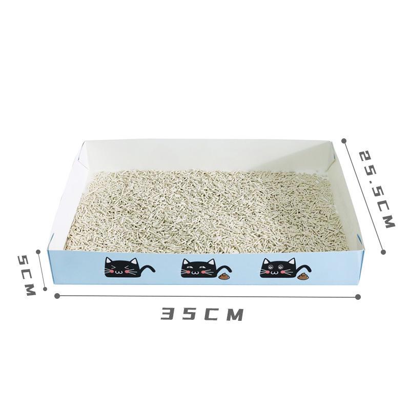 Disposable Foldable Thickened Cat Litter Box for Travel and Foster Care