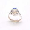 Opalite 925 Sterling Silver Ring, Oval Gemstone Handmade Women Boho Ring Jewelry