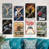 Classic Science Fiction Film Metal Tin Sign, Back to the Future Movie Poster Metal Plates, Cinema Club Cafe Bar Home Wall Decor