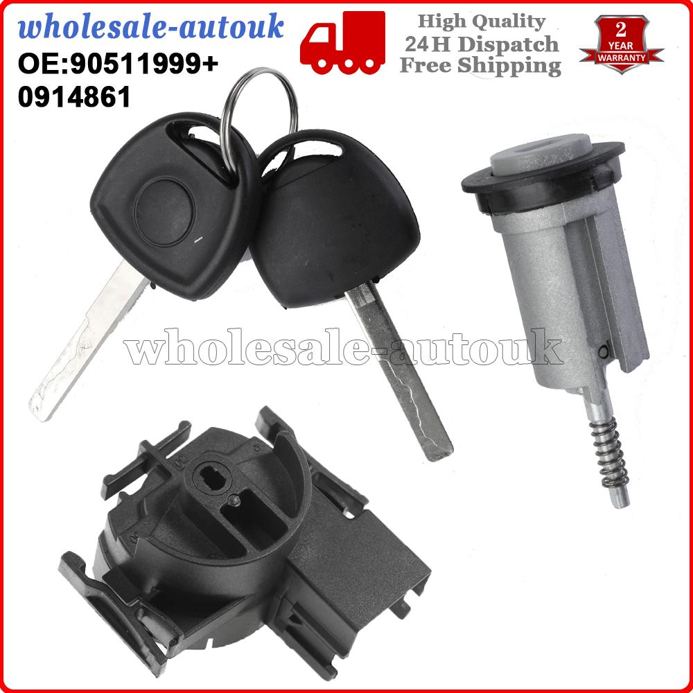 Ignition Switch + Barrel + 2 Keys For VAUXHALL TIGRA B COMBO C MERIVA-A CORSA-C