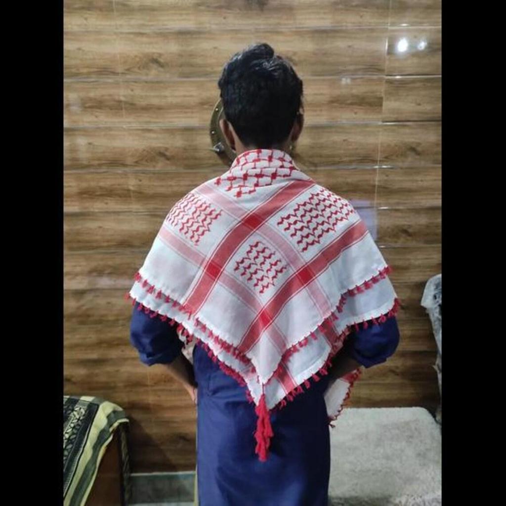 Islamischer Shemagh Alles Original Hergestellt in Palästina Arabischer Schal Kufiya Arafat Baumwolle