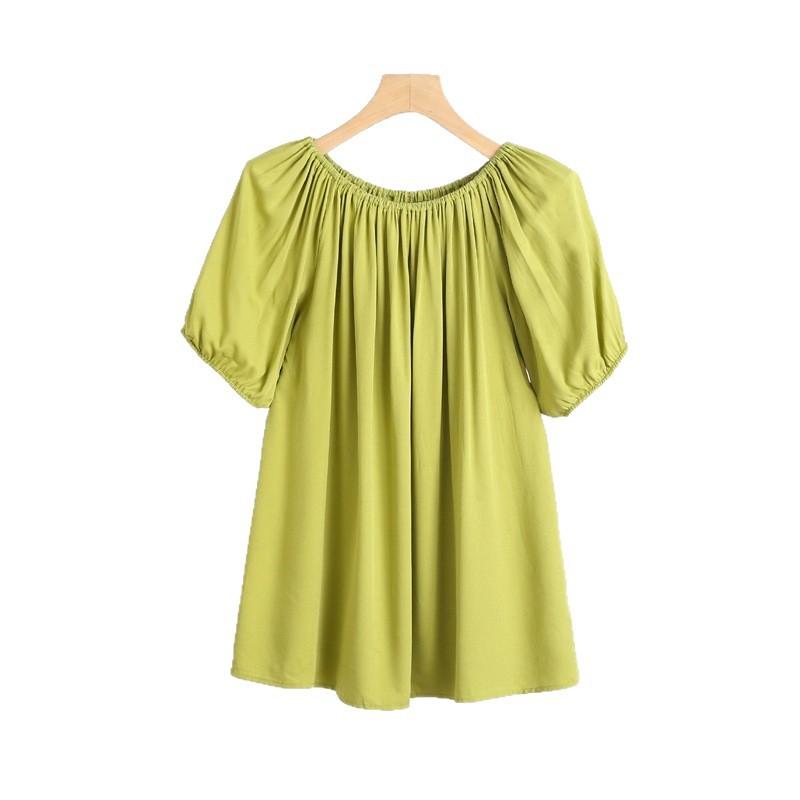 A One-shoulder Short-sleeved T-shirt for Women In Summer, A Thin, Floral, Large-sized, Slimming, Casual Base Layer