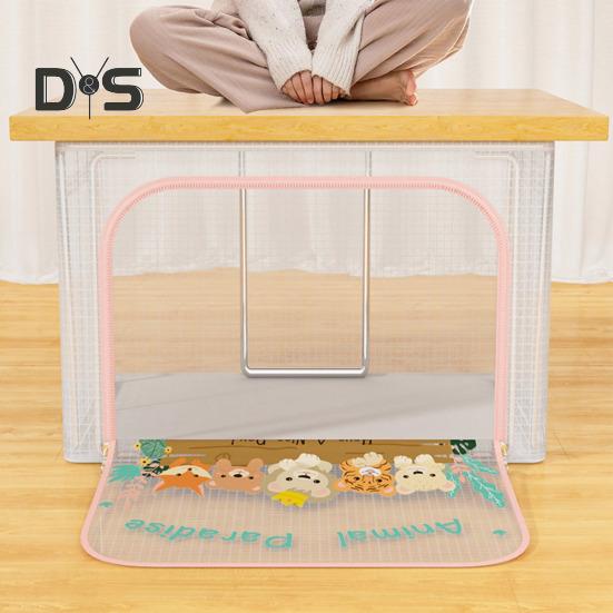 Large Storage Box with Handle Transparent Design Zipper Closure Multi-Function Home Quilt Storage Bag Blanket Clothing Organizer