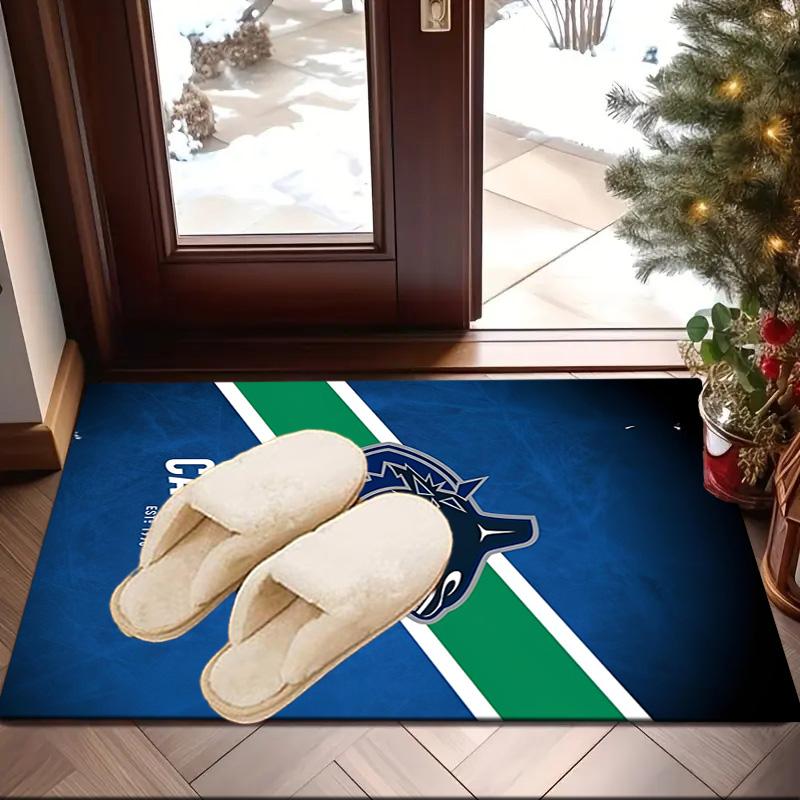 Vancouver Hockey Art Area Rug Suitable for Indoor And Outdoor,Carpets for Kitchens, Homes, Offices, Living Rooms,Home Decor,Christmas Gift