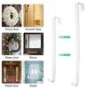 Black/White Wreath Hook Metal Wreath Door Hanger Adjustable Garland Hanger  Over the Door
