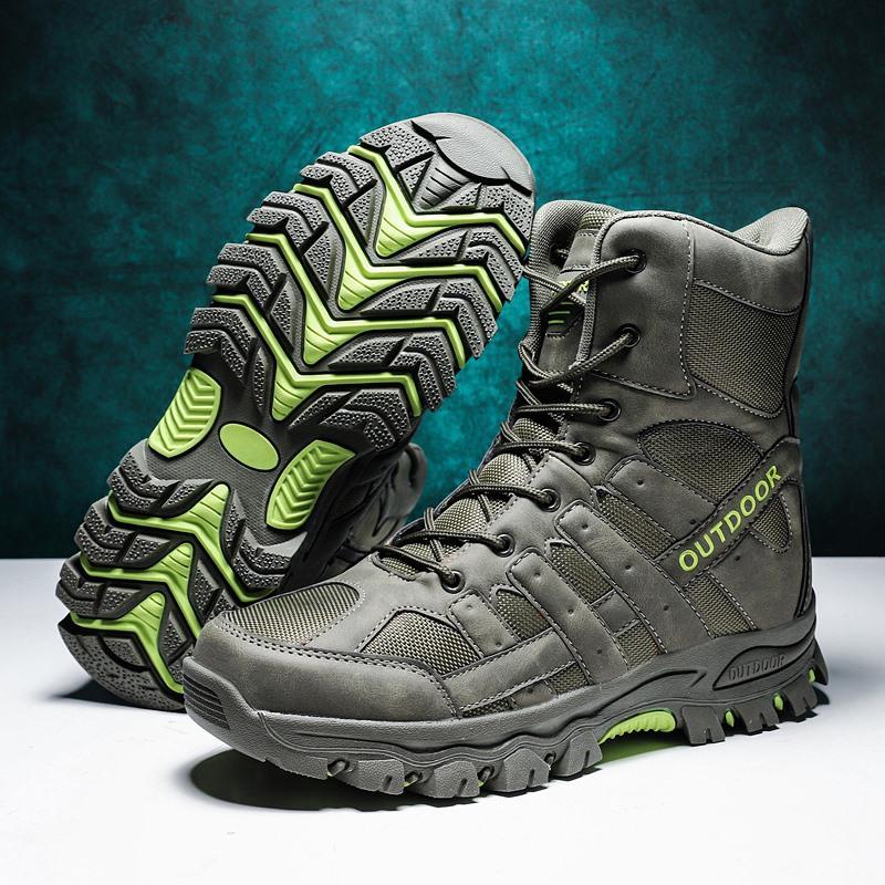 Autumn and winter new combat men's boots wild desert boots land boots training shoes tactical boots outdoor hiking shoes