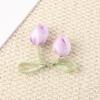 Sweet simulation tulip bud fabric flower clothing accessories accessories DIY headgear hair accessories luggage accessories