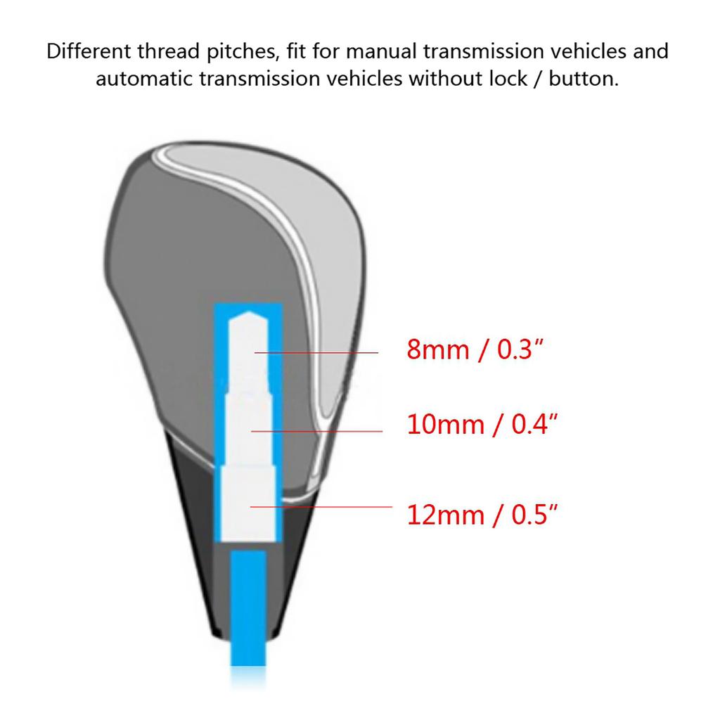Car Shift Gear Knob Touch Motion Activated Red LED Light Shift Lever Knob Shifter Universal