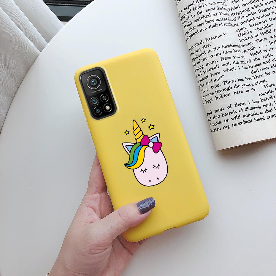 For Xiaomi Mi 10T Pro Case Cute Funda Silicone Matte TPU Soft Back protective Cover For xiaomi mi 10t 10tpro mi10T 10 t pro Case