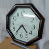 Used SEIKO Wall Clock Octagonal Quartz