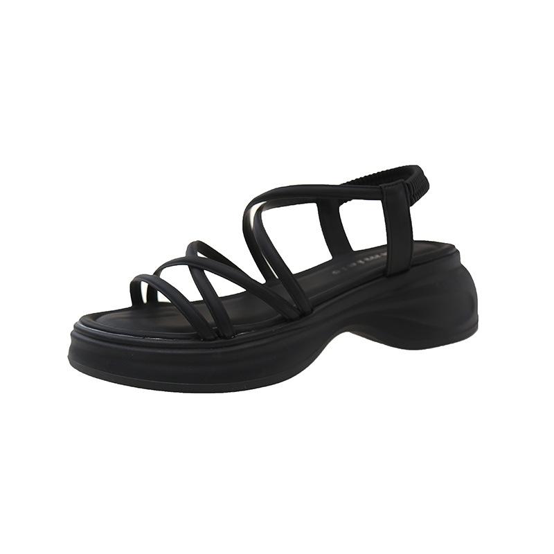 Fashion Womens French Platform Sandals 2025 Summer Boho Woven Roman Sandals Retro Beach Casual Shoes Lightweight Comfortable Chic Trendy 35 5238₽