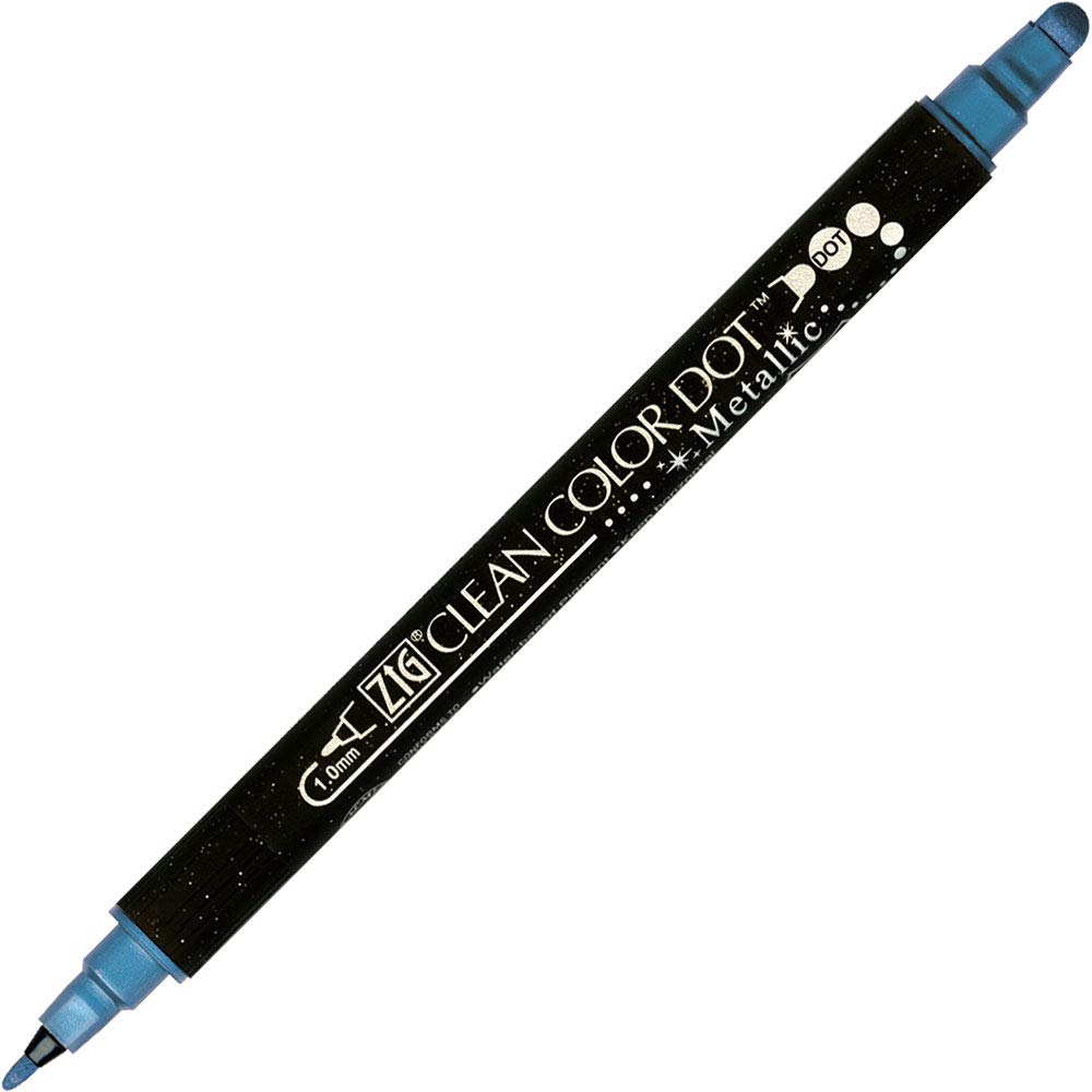 Kuretake ZIG Clean Color Dot Metallic 6-Color Water-Based Pen Set TC-8100/6V