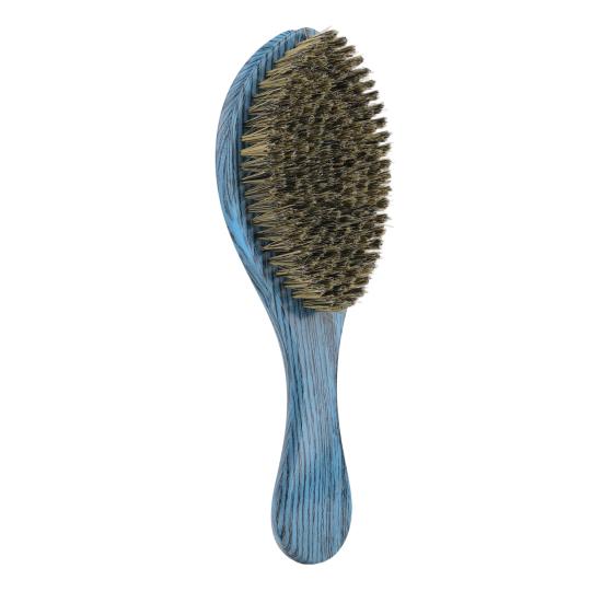 Boar Bristle Hair Brush Short Long Thin Thick Straight Curly Wet Dry Hair Comb with Ergonomic Handle Men Oil Head Mustache Beard Styling Brush
