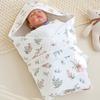 Cartoon Infant Strappy Blanket Air Filter Cotton Newborn Blanket Wraps  Outdoor