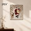 Crafting Kits for Kids Christmas Faux Pearl Painting Kit, Santa Reindeer DIY Art Decorative Crafts 3D Angel Wall Craft Kit Adults, Festive Home Decor