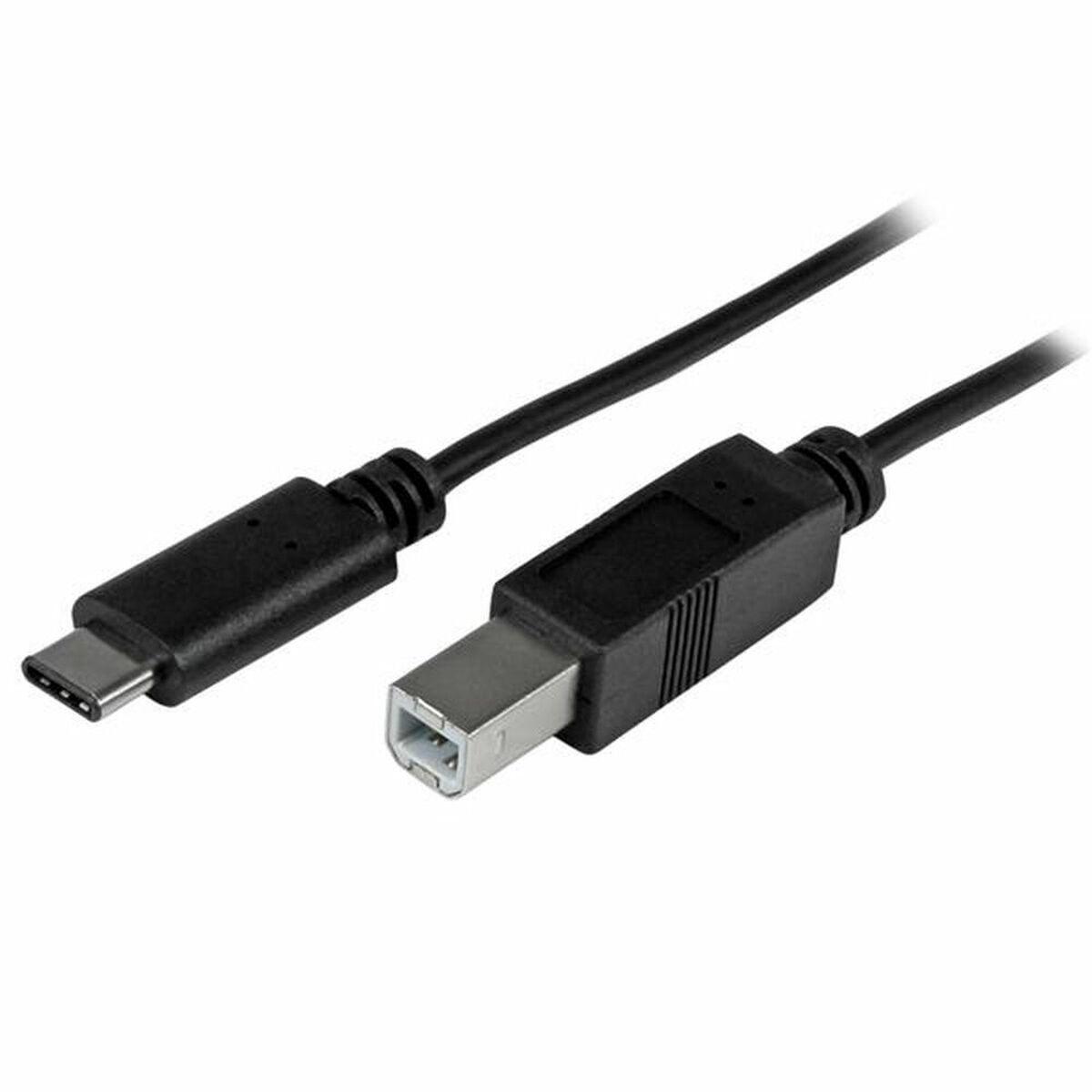 

Startech USB2CB2M Кабель USB C — USB B, черный, 2 м