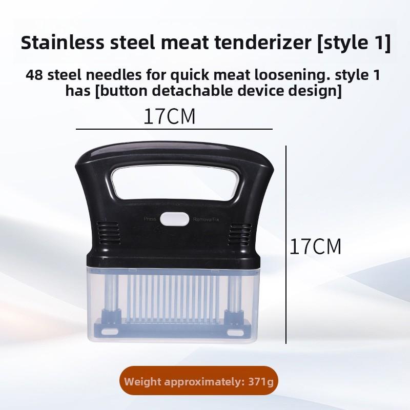 Stainless Steel Tenderizer Tool With Detachable Parts For Cooking And Barbecue