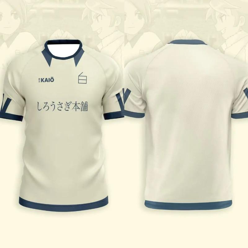 New Jersey Kids Anime Football T-Shirts Summer Men's/Women's Casual Sports Tees Soccer Top
