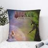 Wicked For Good Movie Poster Pillowcase Printed Polyester Cushion Cover Decoration  Throw Pillow Case Cover Home Square 45*45cm