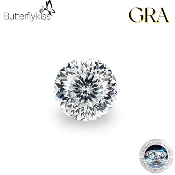 

Круглые бусины Cellacity, муассанит 100 огранки, 1,0-8,0 карата, цвет D, высококачественные бусины, прошедшие проверку на алмазы с GRA 6.5MM - 1 CT(1 pcs) белый