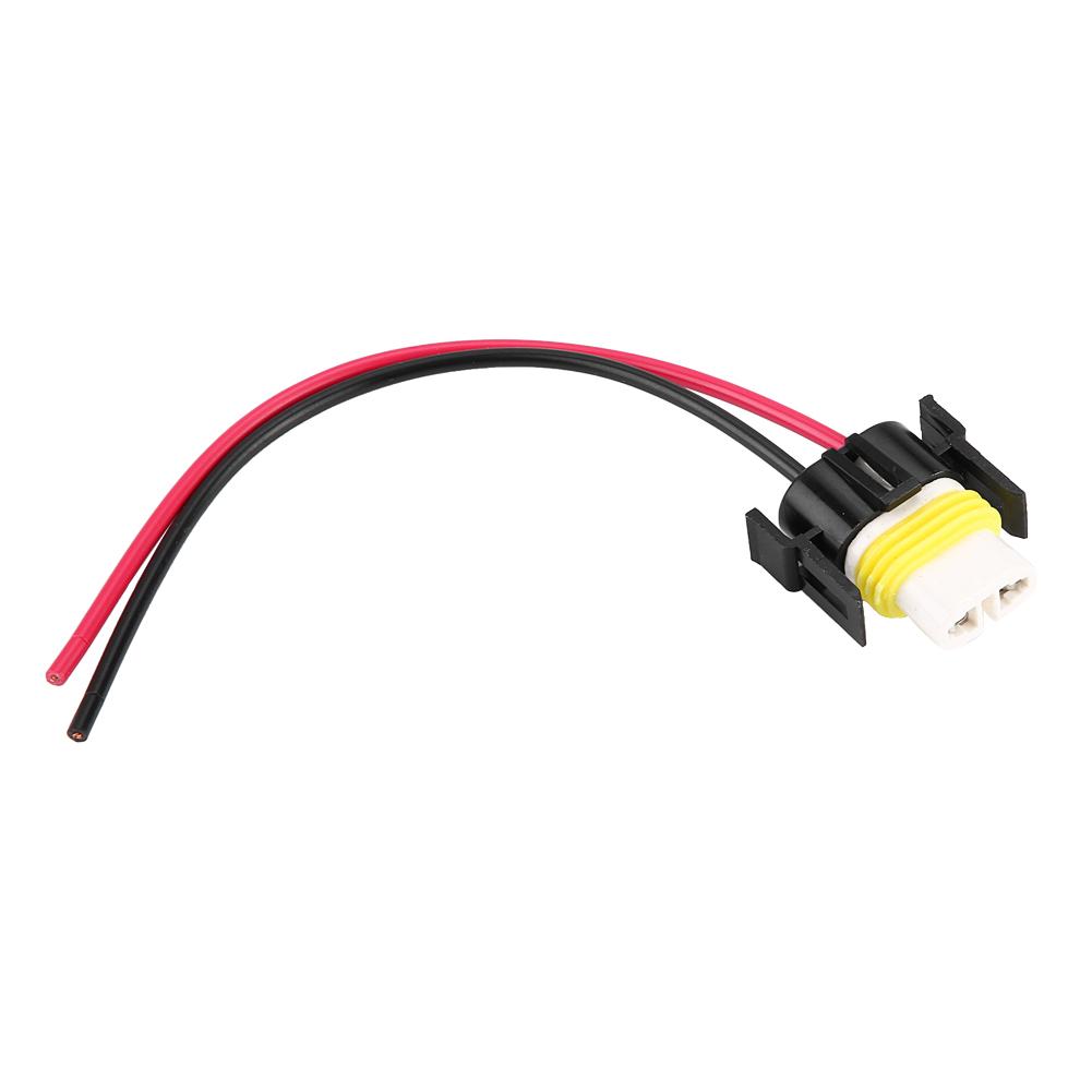 H11 Headlight Fog Lamp Retrofit Wiring Harness Female Sockets Plug Ceramics Connector Adapter