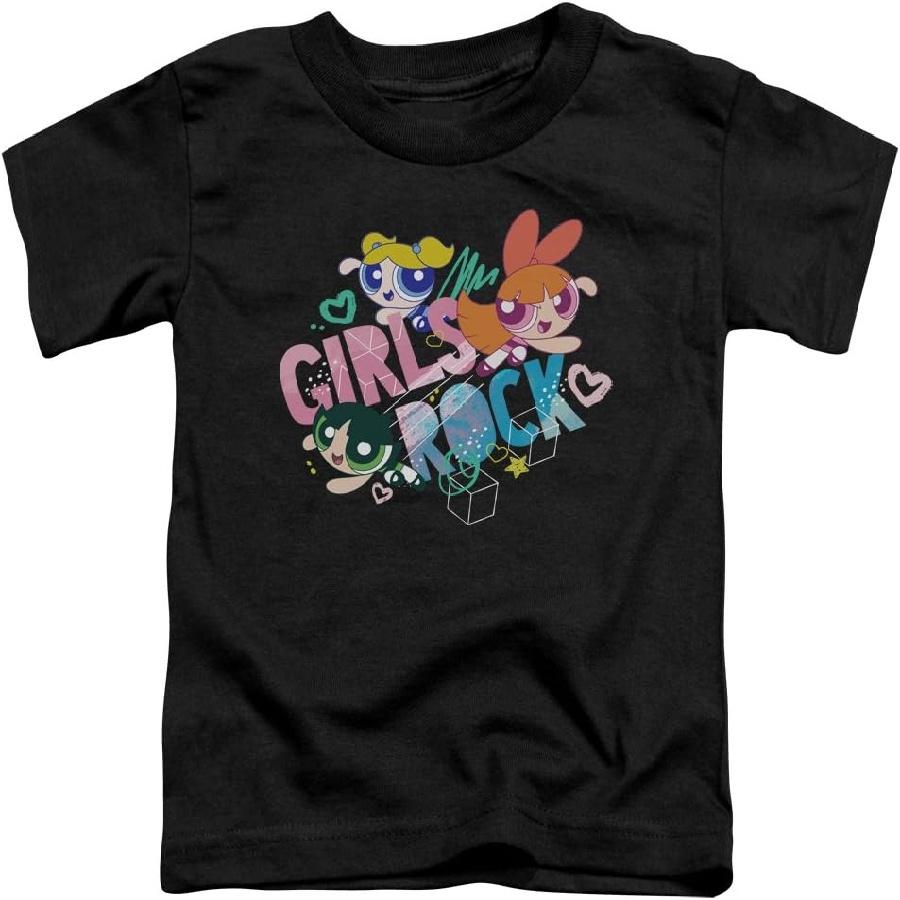 Powerpuff Girls Girls Rock Unisex Toddler T Shirt for Boys and Girls S
