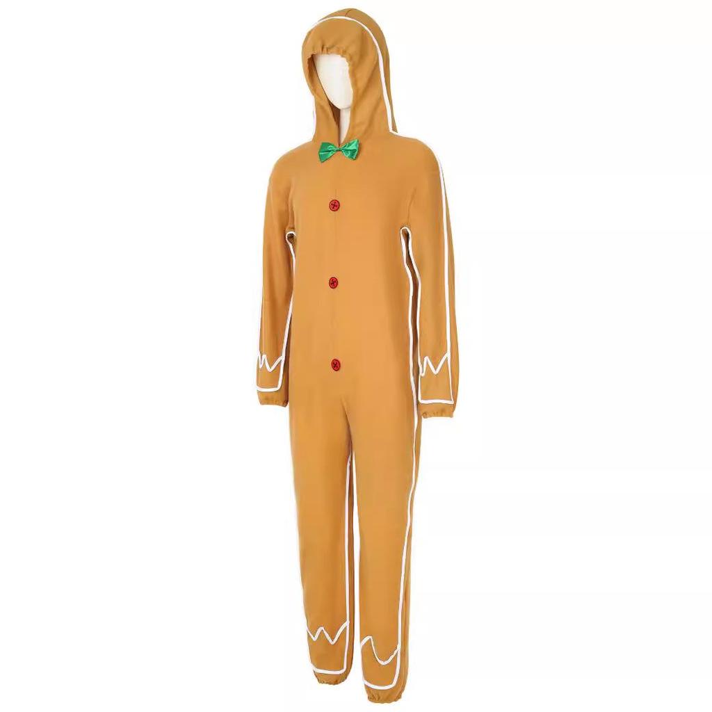 Christmas Gingerbread Skeleton Knight Adult Cosplay Jumpsuit