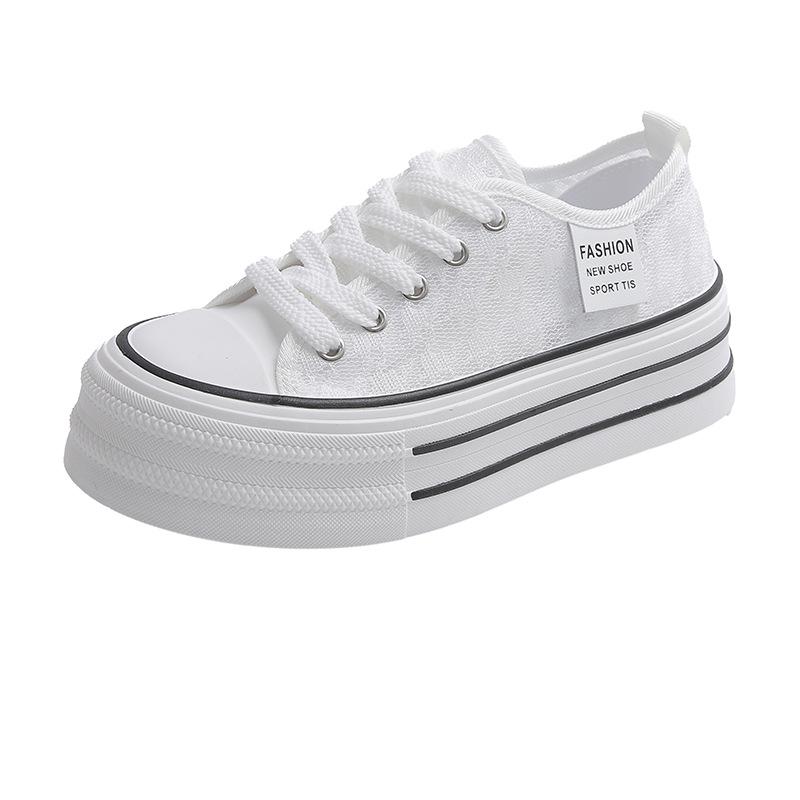 

Новая женская обувь Дышащая и увеличивающая рост Повседневная обувь 35 бежевый