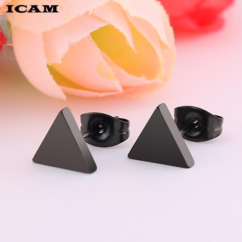 

New Earrings Fashion Simple Stud Earrings Personality Trendy R Triangle Earring Wholesale Jewelry Womens Earing 8mm
