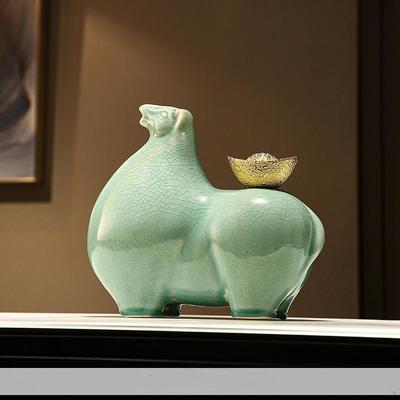 Keramikfigur Pferdestatue Geburtstagsgeschenk Fengshui-Ornament Tierplastik für Schrank Schlafzimmer