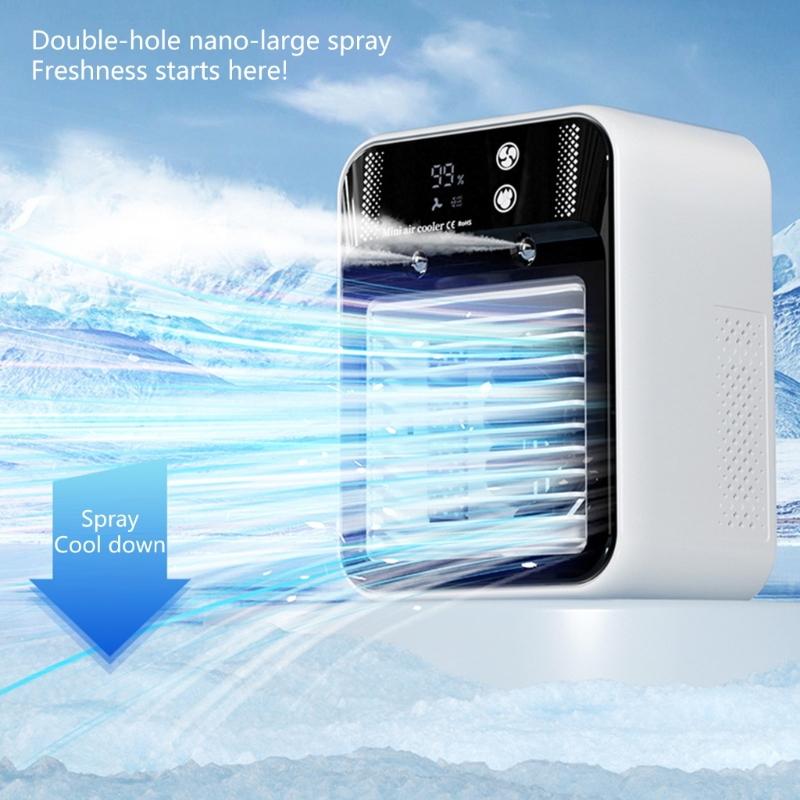 Portable Air Conditioner Air Cooling Fan Conditioning Mini Conditioner With 2 Speed For Outdoor Bedroom Indoor Outdoor