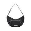 Fabric Arc Hobo Bag Black