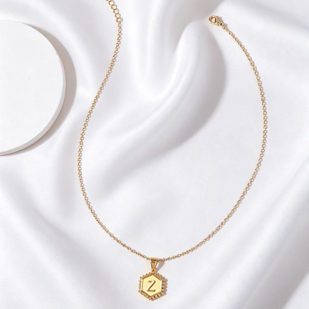 Europe and the United States hot selling 11 letter necklace women's niche high sense fashion versatile titanium steel letter pendant