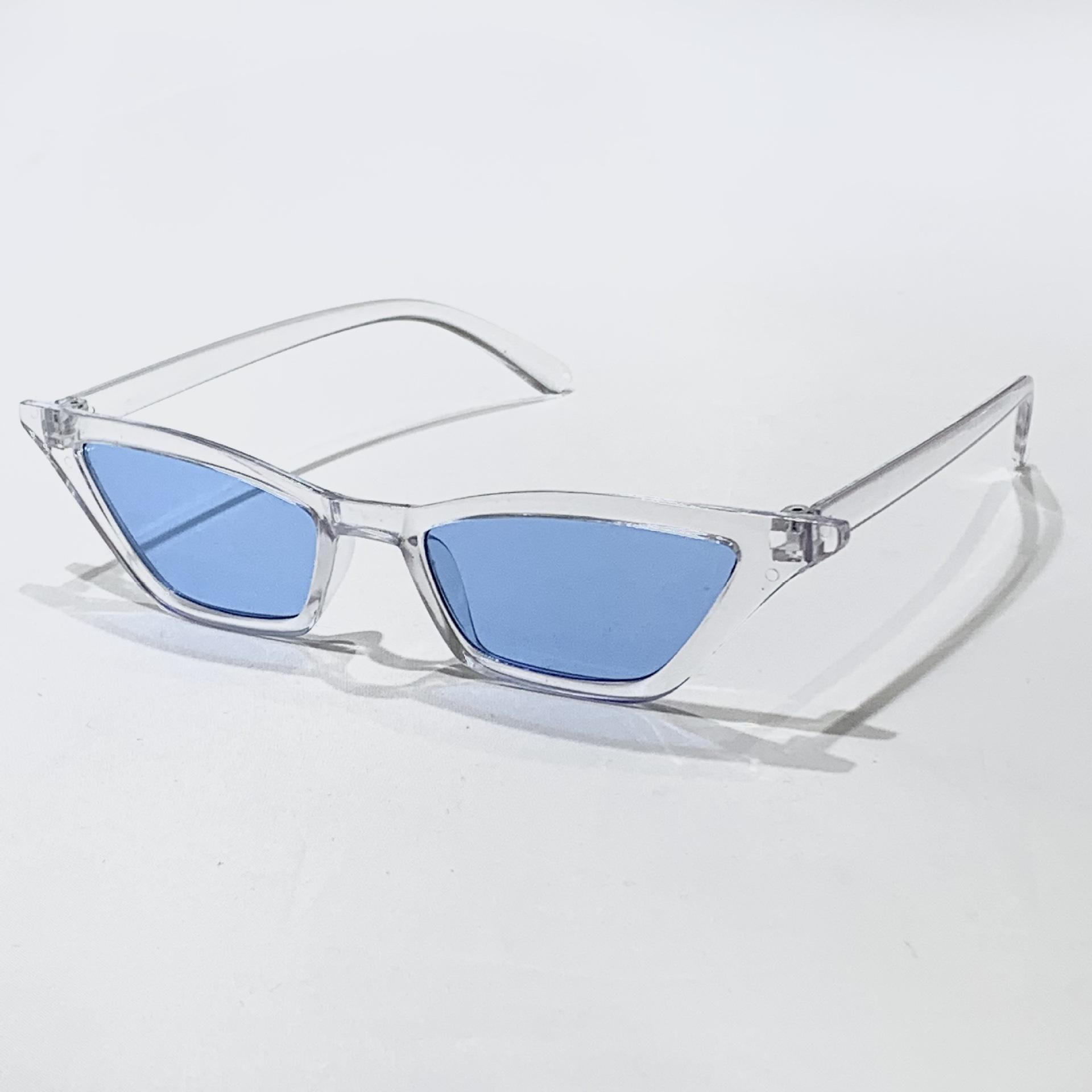 

Retro Triangle Cat-Eye Sunglasses For Women High-End Trendy Hipster Hot Girl Beach Glasses Outdoor Travel Camping Glasses 1PC