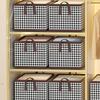 50x30x26CM Storage Box Non-Woven+PP Board Foldable Closet Organizer Bin