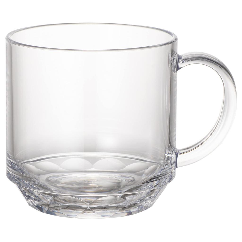 Plakira Unbreakable Large Mug, 340ml, Microwave and Dishwasher Safe, Made In Japan, Perfect for Outdoor Activities, Kids, Home Parties, and More.