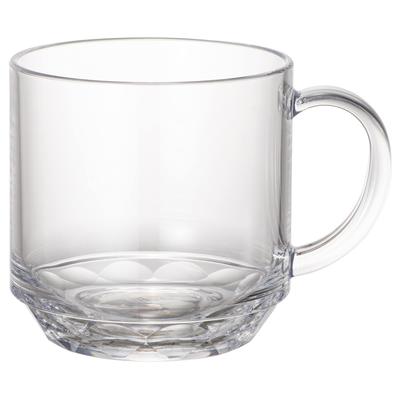 Plakira Unbreakable Large Microwave and Dishwasher Made In Perfect for Outdoor Home and Cute and Stylish Clear Plastic Mug with Up To Perfect for and