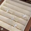 Simple Star Ring Punk Vintage Y2K Cross Star Open Rings for Women Fashion Couple Rings Gift Y2K Egirl Jewelry Gifts