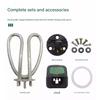 2Pieces 304 Stainless Steel Electric Kettle Heating Tube Set Fast Boiling Anti Dry Safety Design for Water Boilers