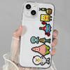 Applicable to iPhone11/11/11 mobile phone case Huawei vivo Xiaomi OPPO transparent case mosaic SpongeBob SquarePants