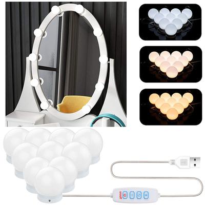 LED Makyaj Aynası Ampulü Kısılabilir Makyaj Aynası Işıkları 3 Renk Sıcaklığı ile Giydirme Işığı