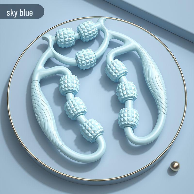 Nine-Wheel Leg Stretcher & Thigh Massager for Women's Yoga