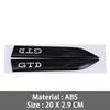 3D ABS  GTI GTD Emblem Decal Car Door Side Fender Badge Sticker High-Quality Automotive Exterior Accessories