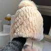 Rex Kaninchenfell Ohrenschutzmütze Fuchsfell Lei Feng Mütze Niedliche Kalte Mütze Warme Fleece Strickmütze Wollmütze