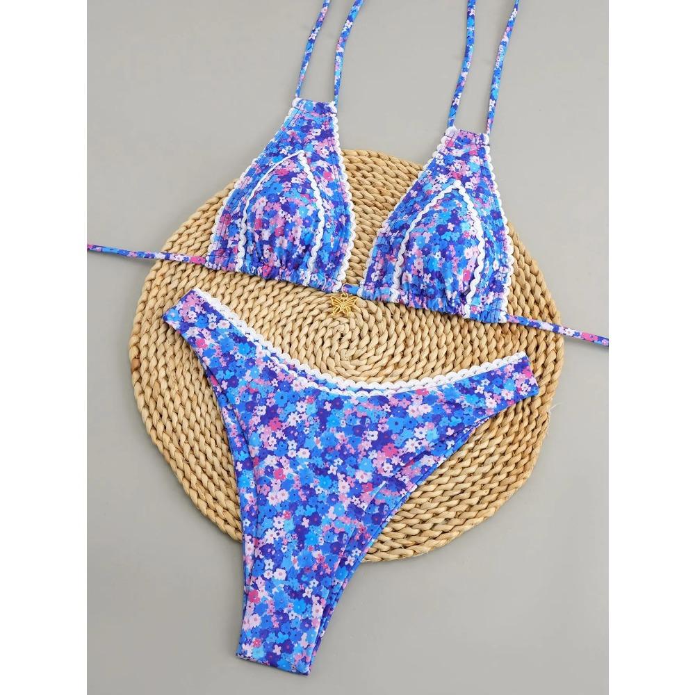 2025 Polka Dot Bikini Set Women Two Piece Swimwear - Flirty Sexy Instagram Beach Vacation Push Up Swimsuit