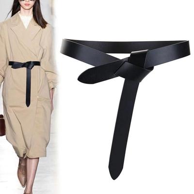 1 pz Cinture alla Moda con Nodo per Donne Cinture con Cinturino Annodato Morbido Accessori per Abito Lungo Cinturino Vintage da Donna Cintura 2023