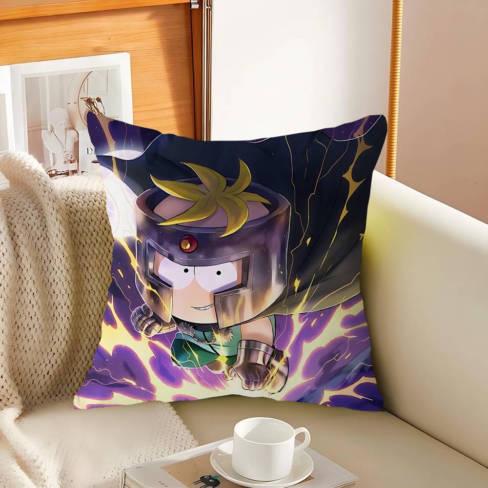 Аниме Южный Парк Баттерс Персонализированное Изображение Текст Домашние Декоративные Подушки Бытовые Подарки 45x45 см 16x16Inch