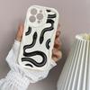 LZ5 Butterfly Black Gold Snake Clear Soft Wave Phone Deksler for iPhone 15 13 Pro Max 12 mini 14 8 Plus XS Max XR 6 Beskyttelse Bakdeksel